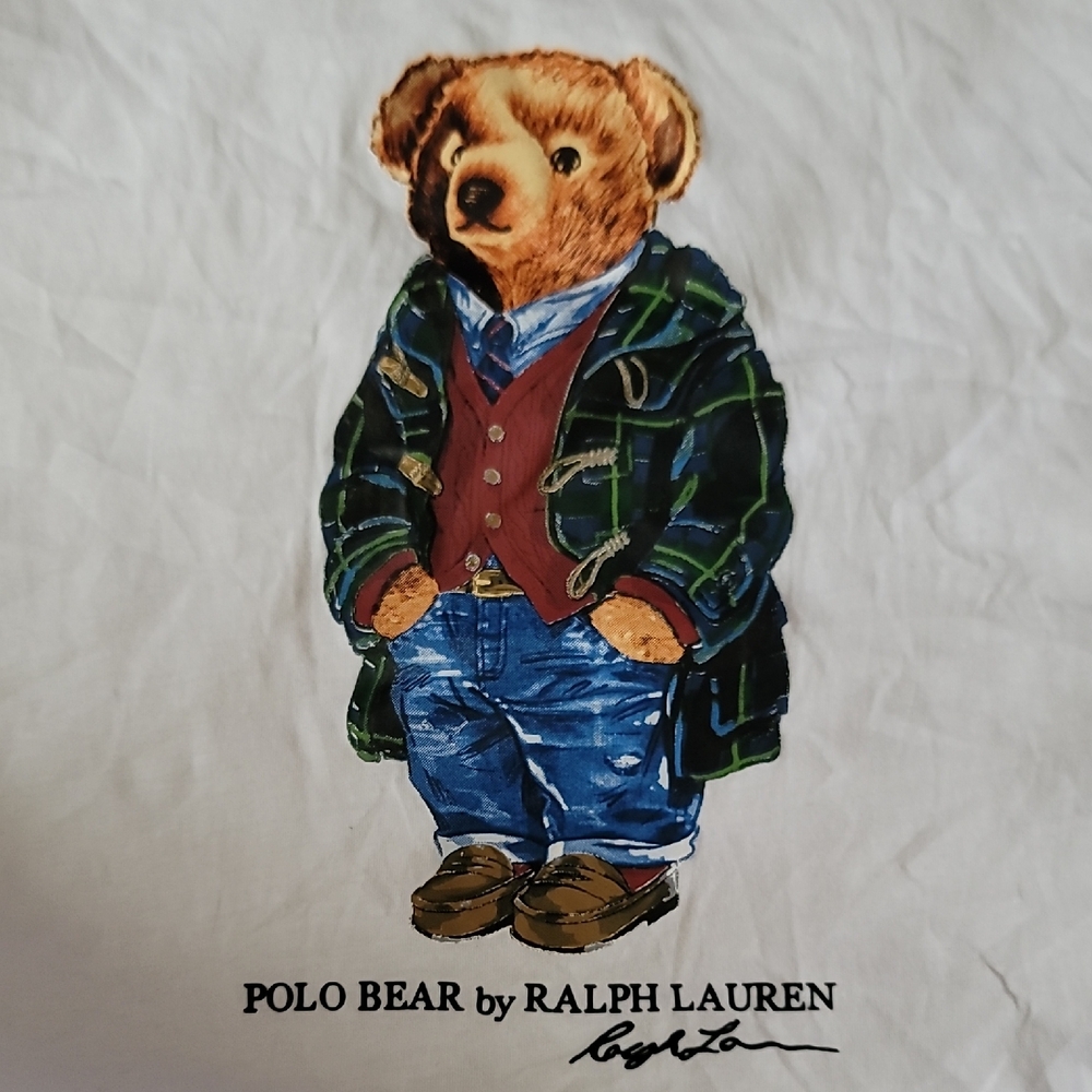 Ralph Lauren Polo Bear in Plaid Coat Tee